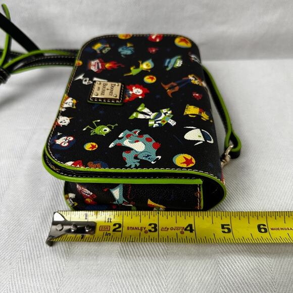 Dooney & Bourke 2020 Disney Pixar Black Crossbody Bag with Colorful Characters - Picture 7 of 9